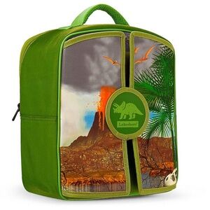 Lakeshore Scenic Dinosaur Fold Out Play Backpack like NEW green kids